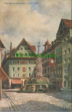 Load image into Gallery viewer, Switzerland Postcard - The Wine Market, Lucerne   SW12541
