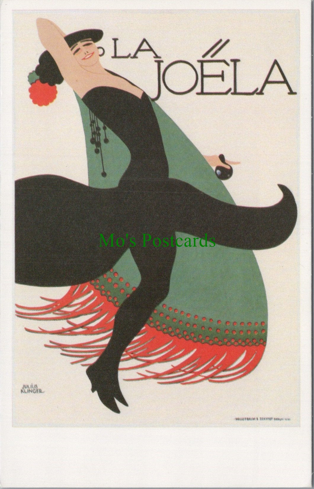 Art Poster Postcard - La Joela, Artist Julius Klinger DC984
