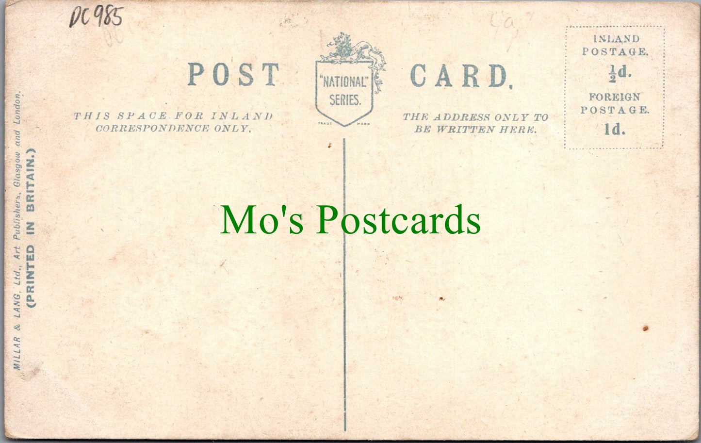 Couples Postcard - In The Gloaming Oh My Darling DC985