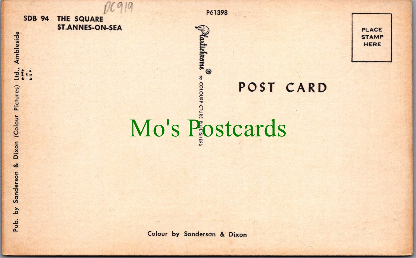 Lancashire Postcard - The Square, St Annes-On-Sea  DC919