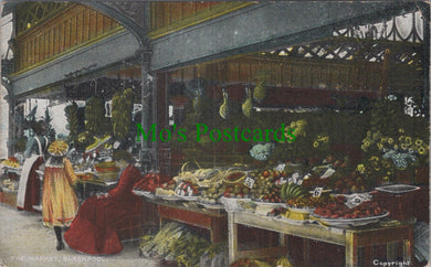 Lancashire Postcard -The Market, Blackpool  DC920