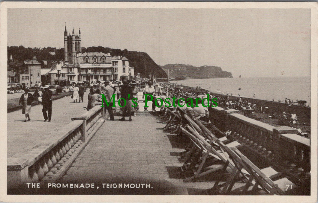 Devon Postcard - Teignmouth, The Promenade  DC942