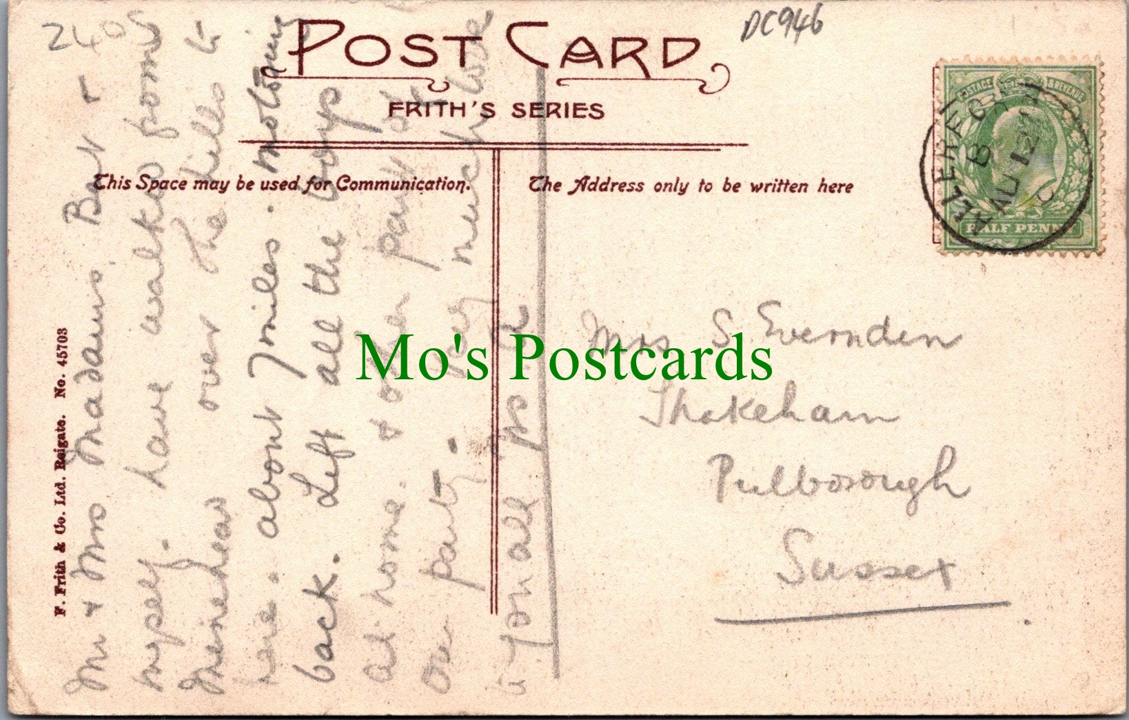 Somerset Postcard - Allerford Village   DC946