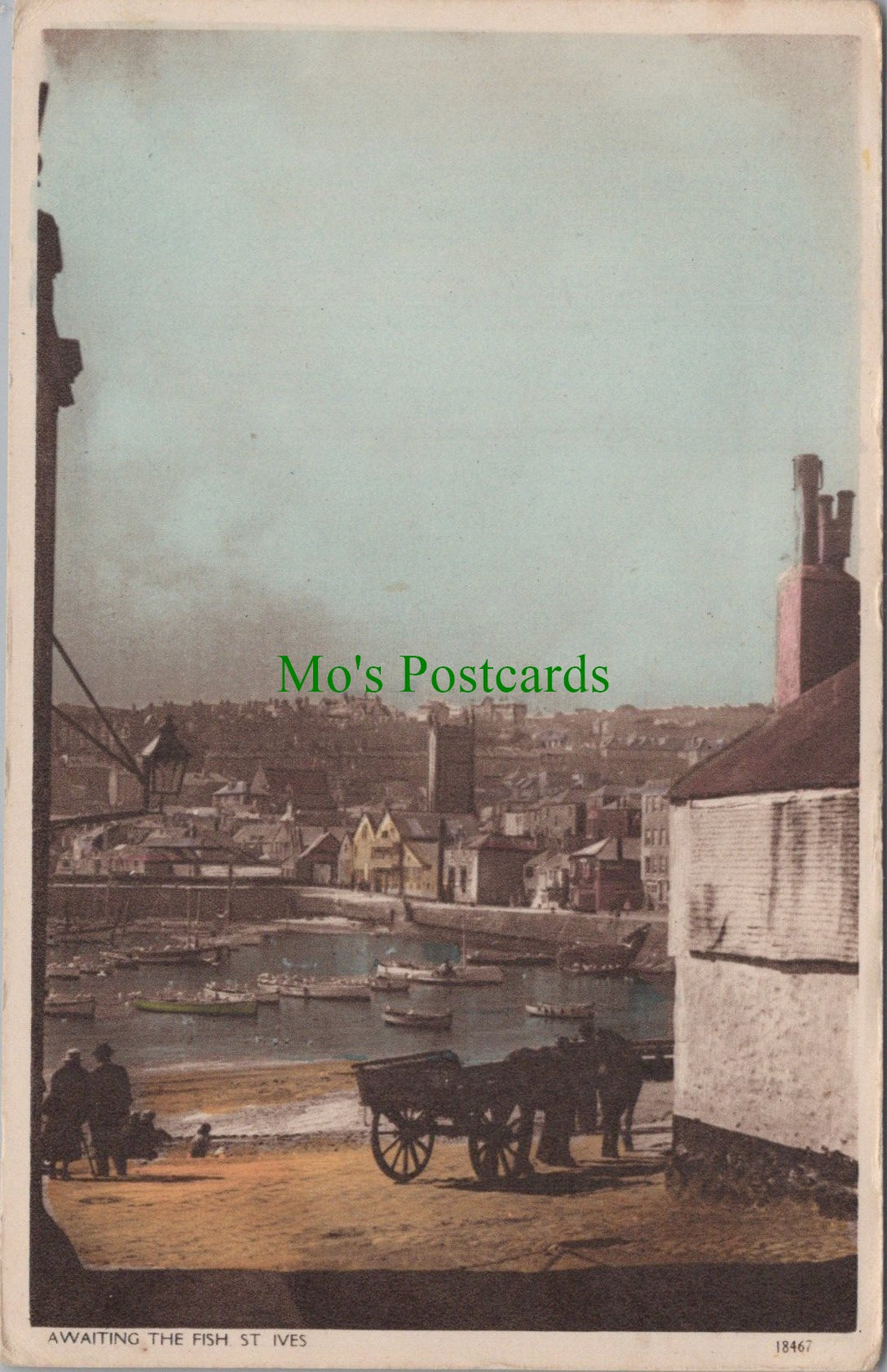 Cornwall Postcard - Awaiting The Fish, St Ives  DC897