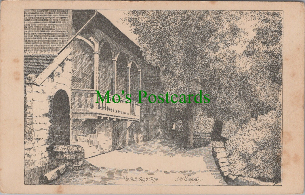 Warwickshire Postcard - The Mill, Guy's Cliffe, Artist A.W.Phillpotts  DC916