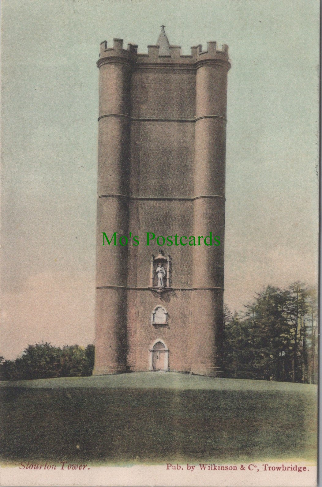 Somerset Postcard - Stourton Tower, King Alfred's Tower DC855