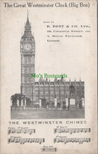 Load image into Gallery viewer, London Postcard - The Great Westminster Clock (Big Ben) DC879
