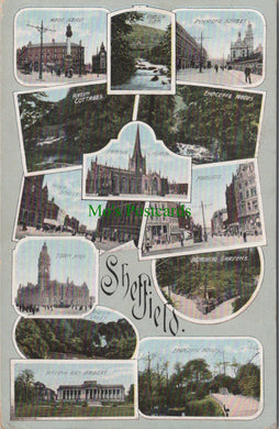 Yorkshire Postcard - Views of Sheffield   DC883