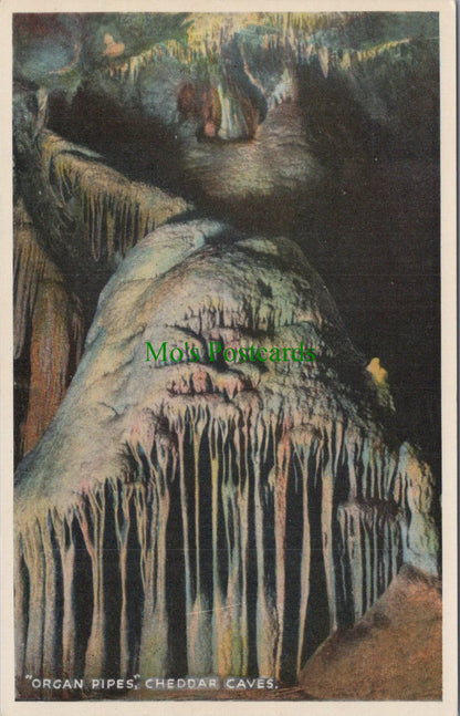 Somerset Postcard - Organ Pipes, Cheddar Caves   DC885