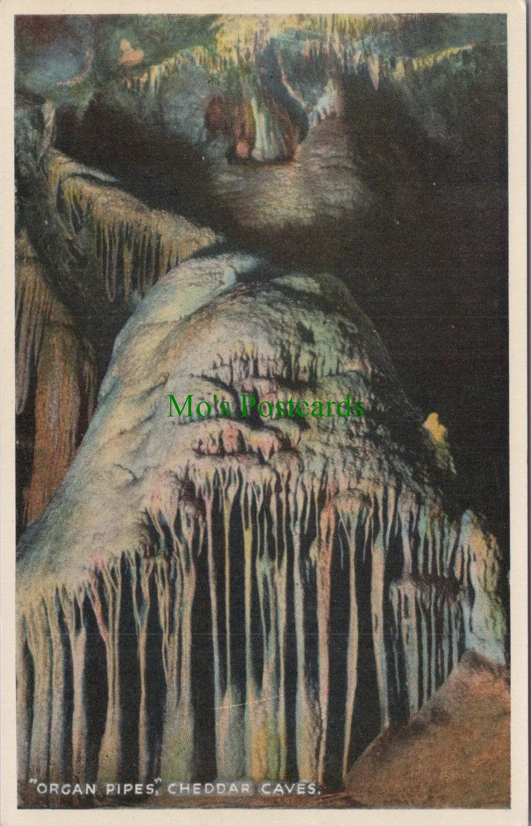Somerset Postcard - Organ Pipes, Cheddar Caves   DC885