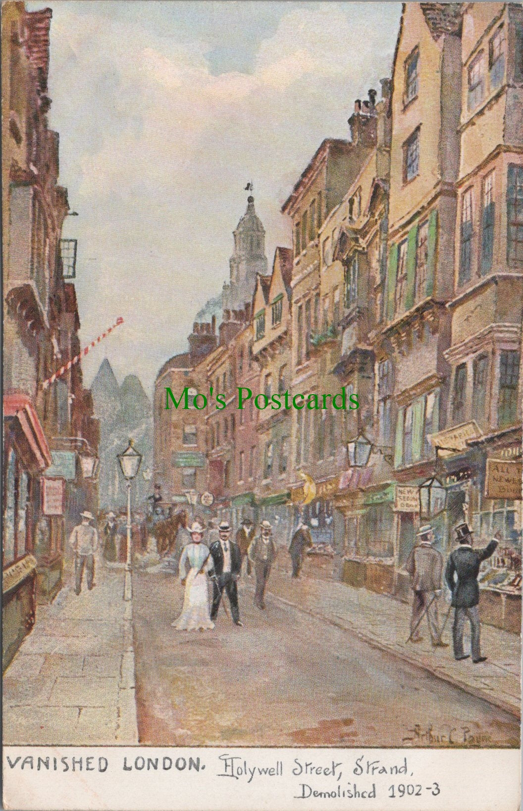 London Postcard -  Vanished London, Holywell Street, Strand SW11266