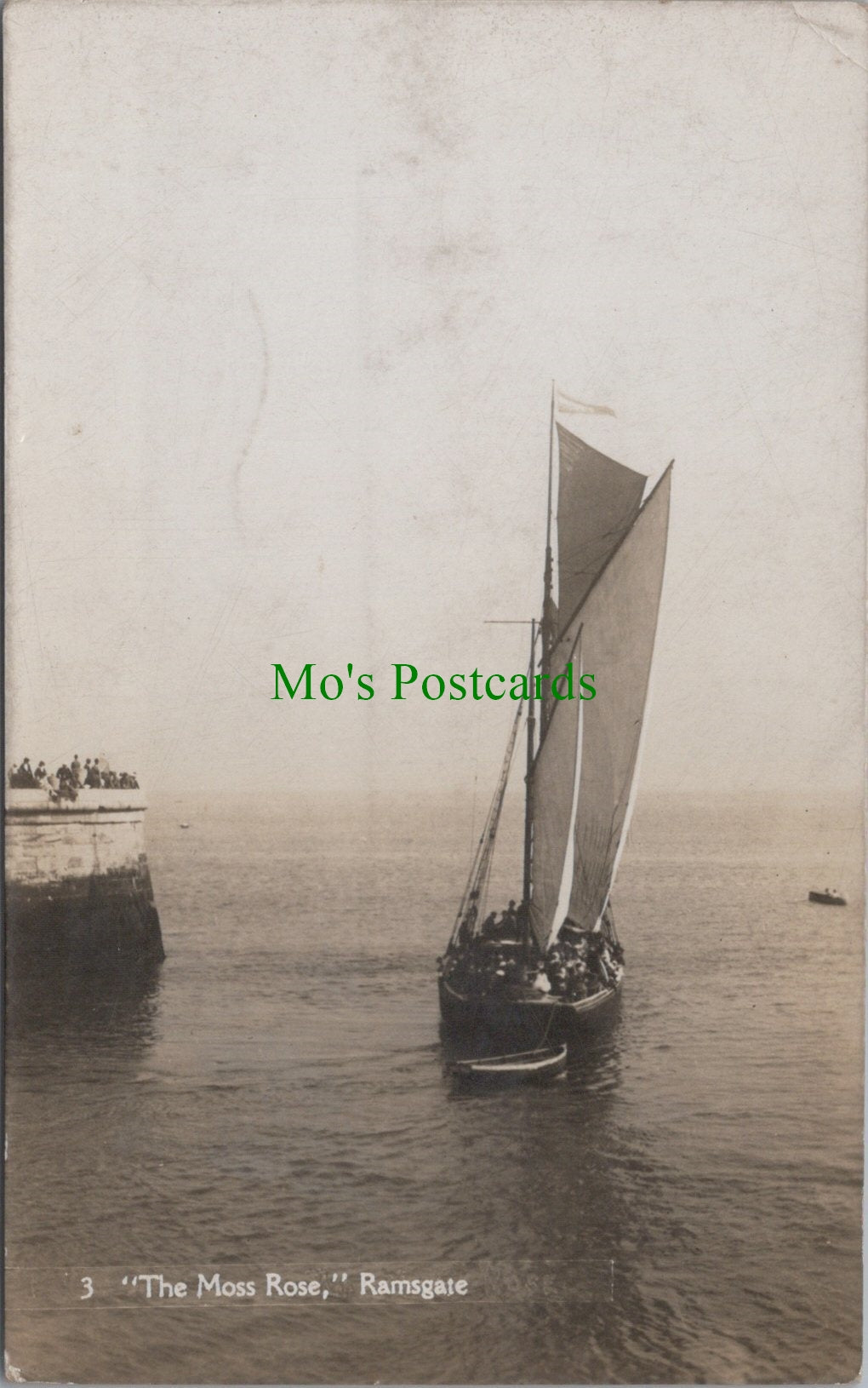 Kent Postcard - Ramsgate - "The Moss Rose" Sailing Vessel SW11279