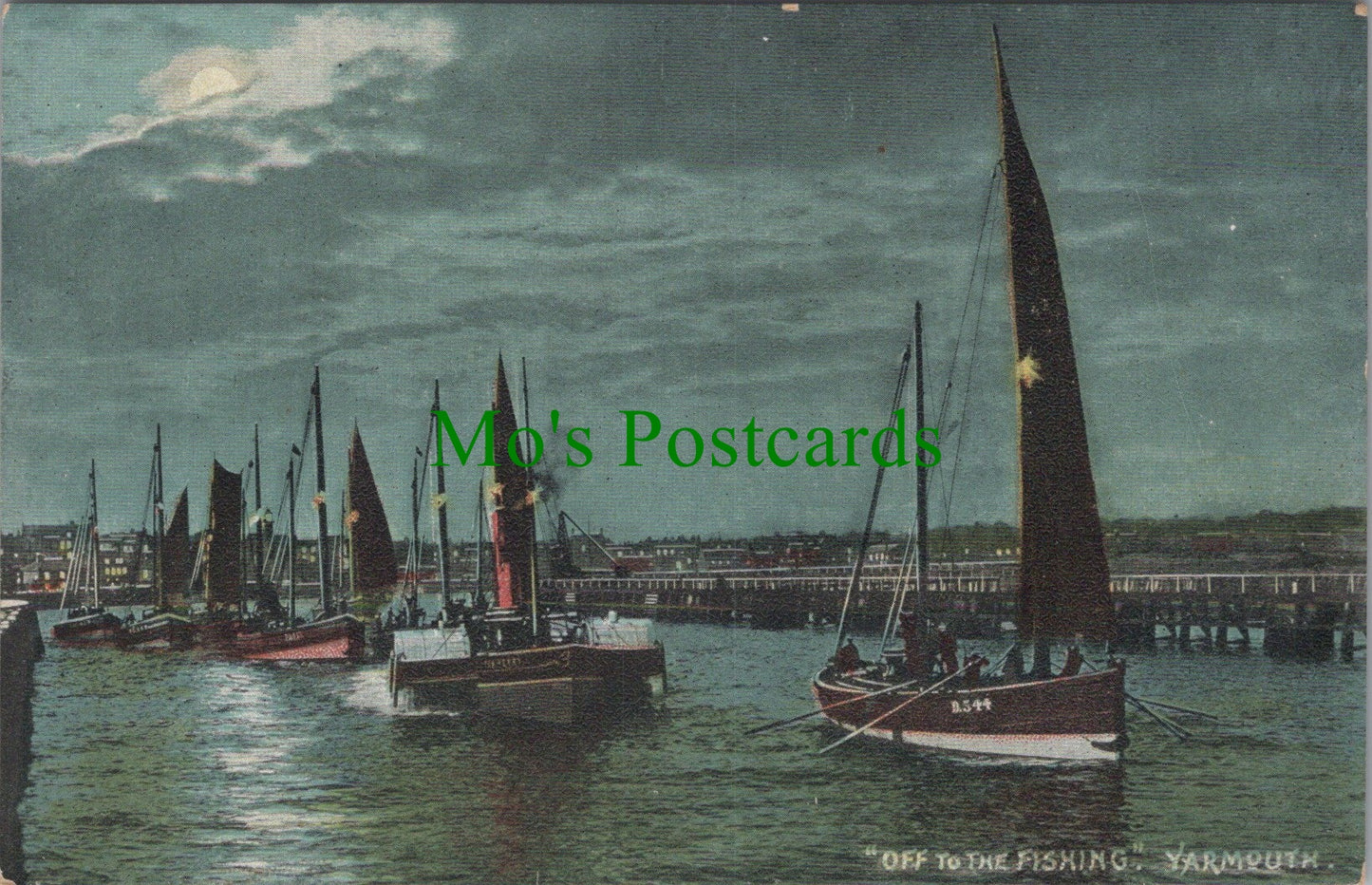 Norfolk Postcard - Great Yarmouth, "Off To The Fishing"  SW11304
