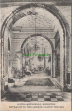 Load image into Gallery viewer, Sussex Postcard - Brighton, Hotel Metropole, Entrance To The Lounge SW11308
