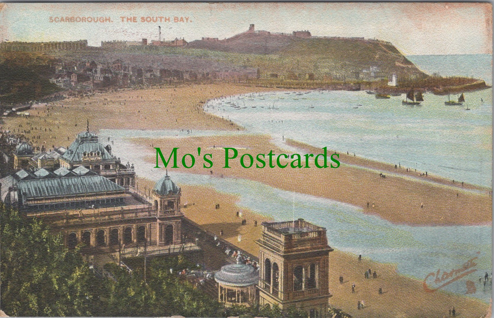 Yorkshire Postcard - Scarborough, The South Bay   SW11675