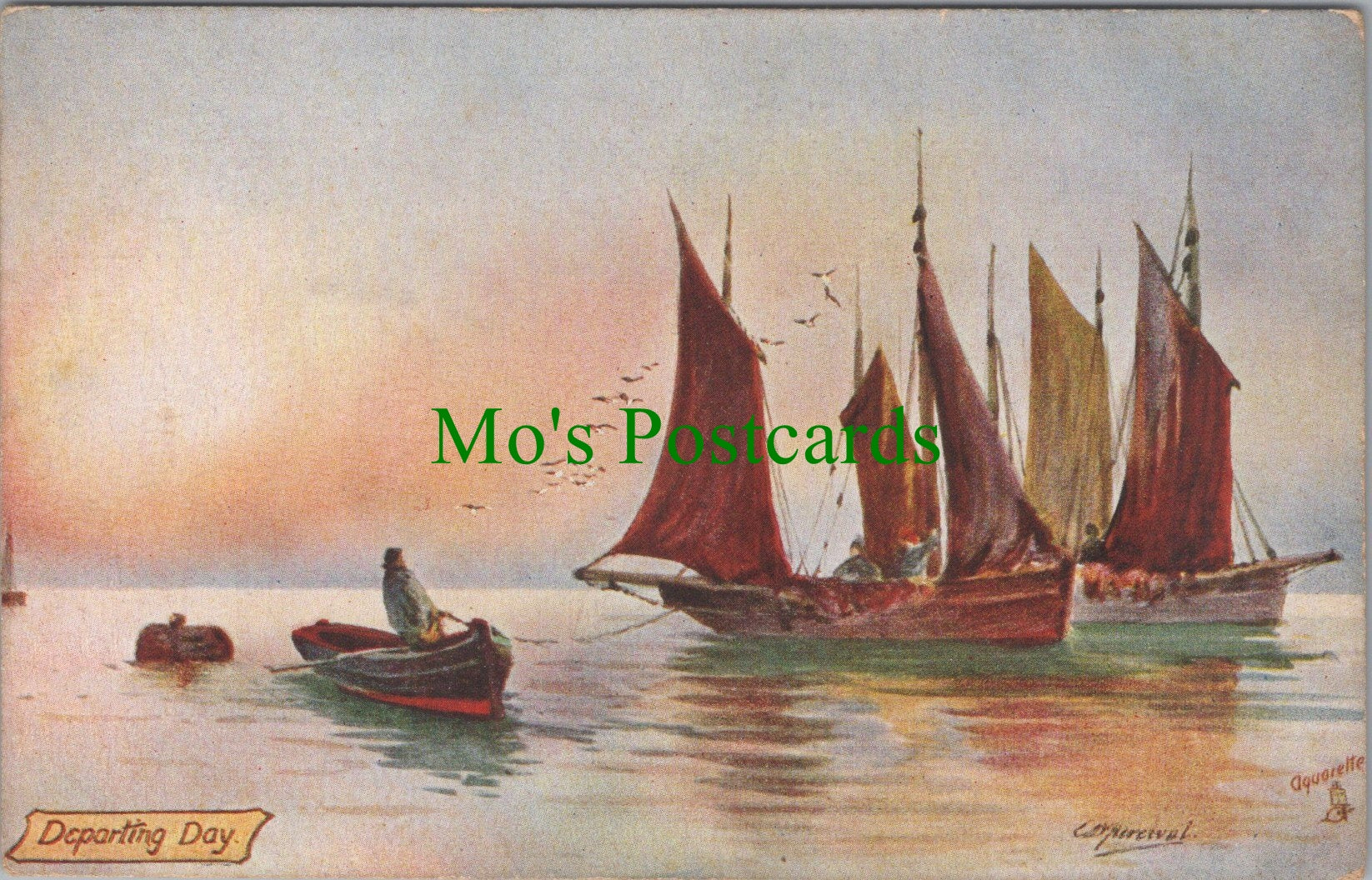 Art Postcard - Fishing in The North Sea, Artist E.D.Percival  SW11550