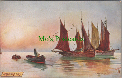 Art Postcard - Fishing in The North Sea, Artist E.D.Percival  SW11550