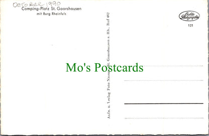Germany Postcard - Camping-Platz St Goarshausen Mit Burg Rheinfels  SW11585