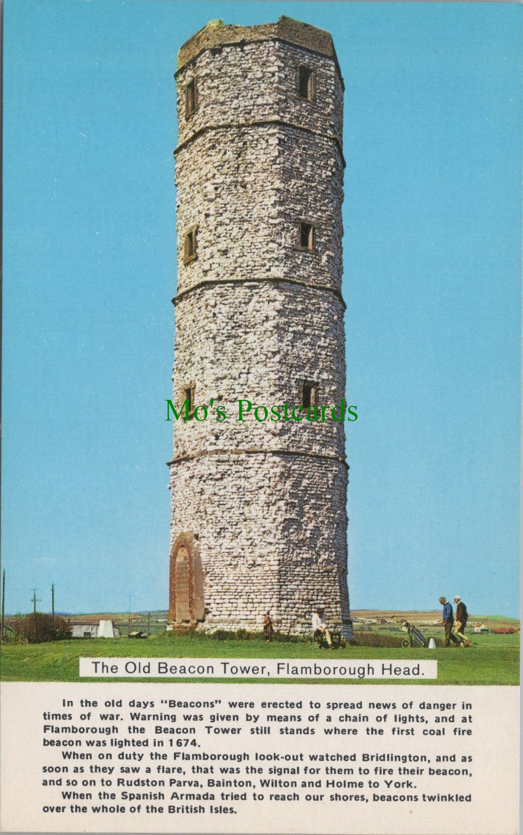 Yorkshire Postcard - Flamborough Head, The Old Beacon Tower  SW11589