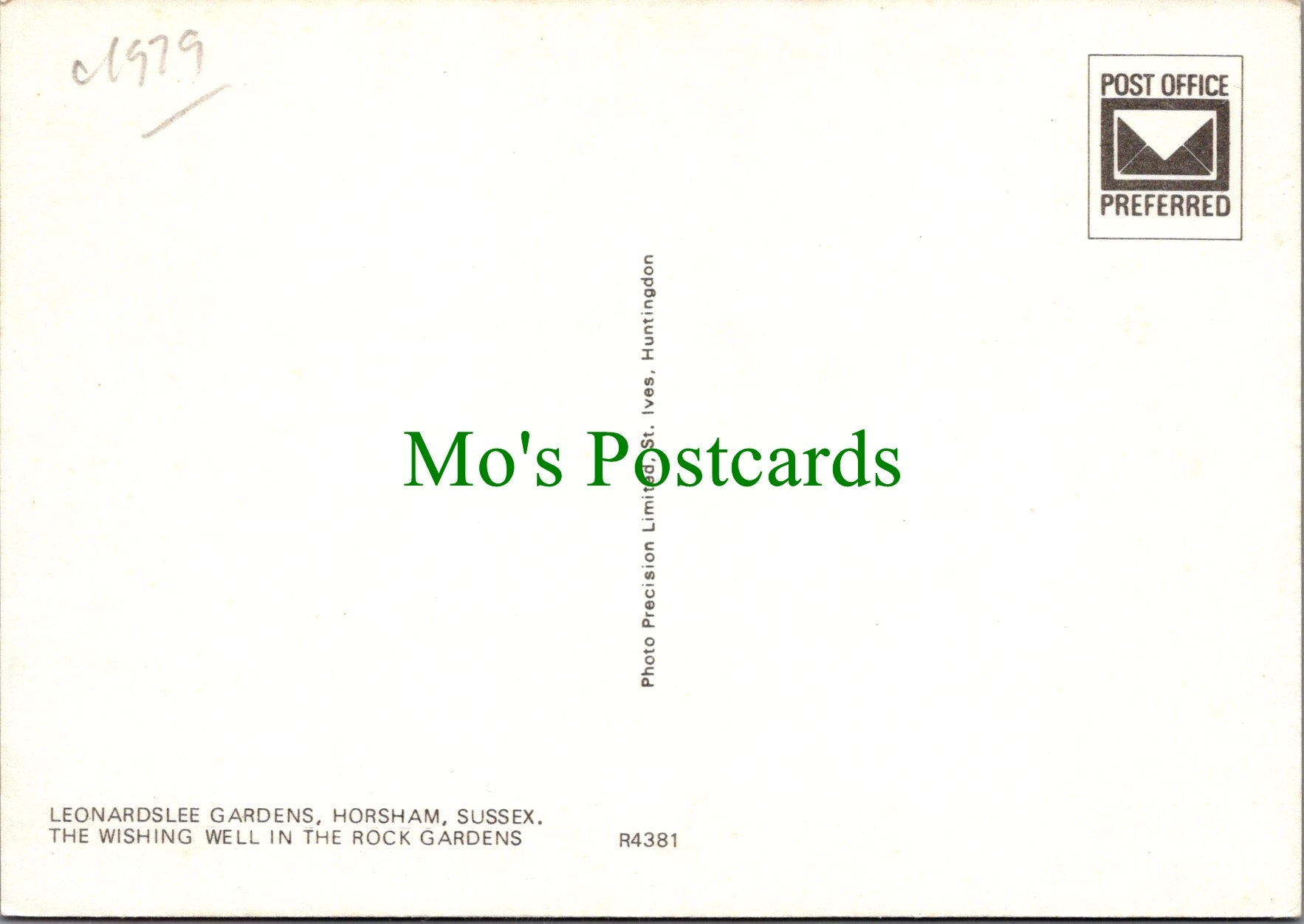 Sussex Postcard - Leonardslee Gardens, Horsham SW12244