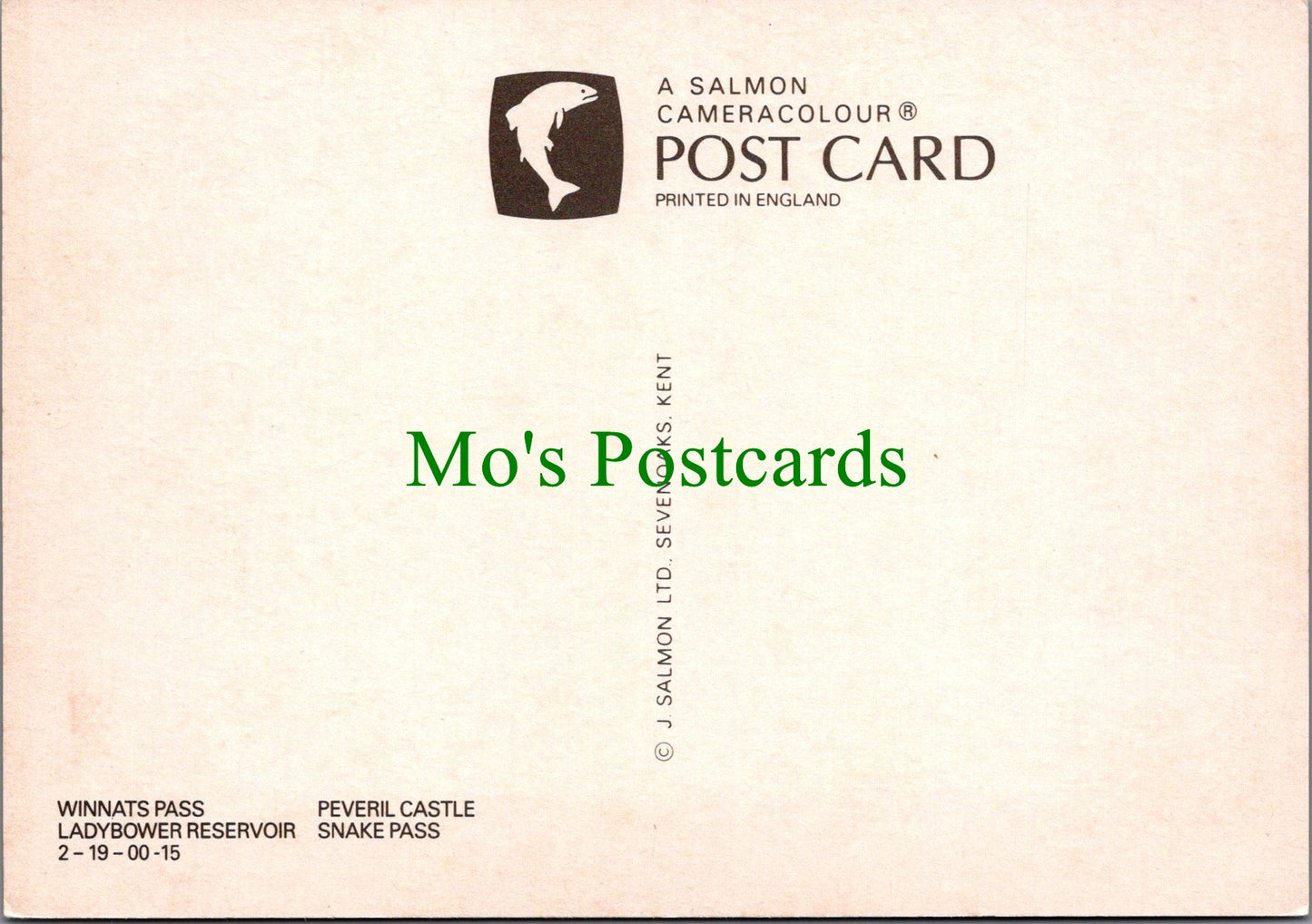Derbyshire Postcard - The Peak District  SW12246