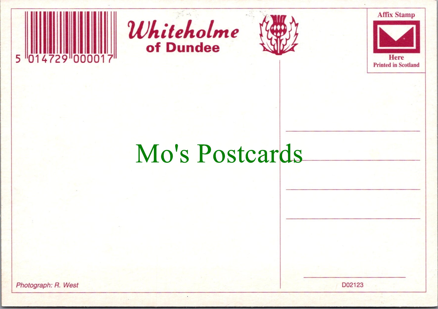 Scotland Postcard - Forth Rail Bridge, Edinburgh  SW12251