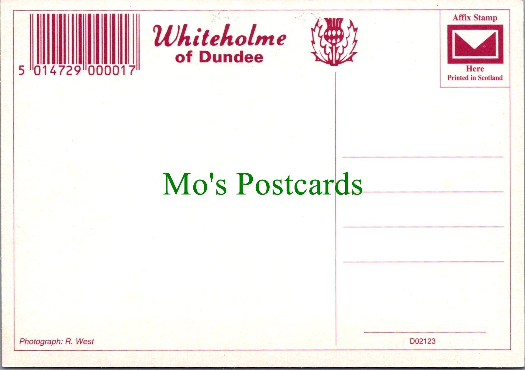 Scotland Postcard - Forth Rail Bridge, Edinburgh  SW12251