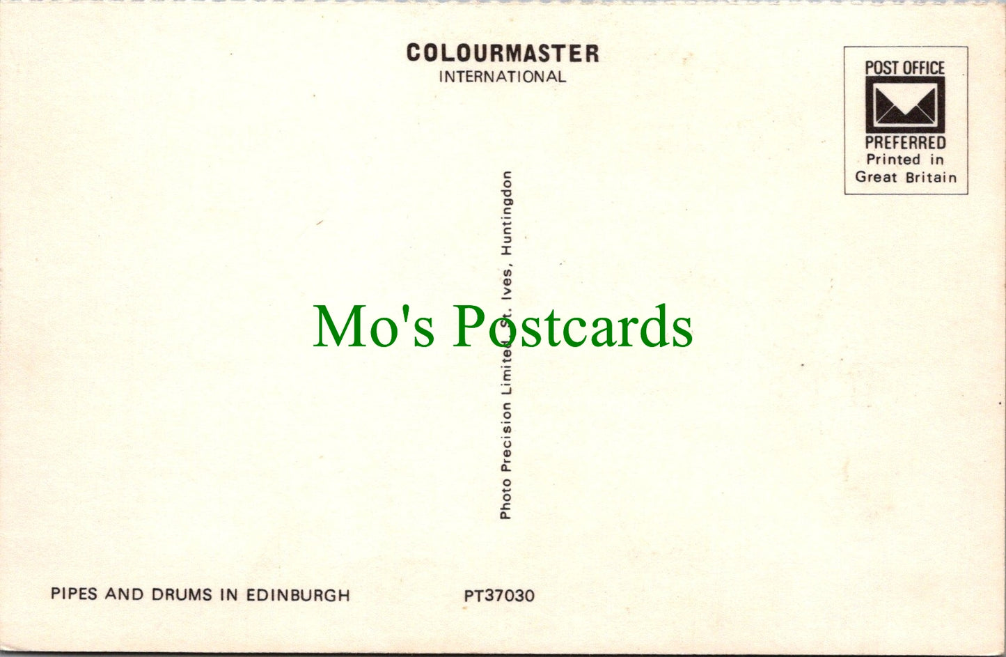 Scotland Postcard - Pipes and Drums in Edinburgh SW12253