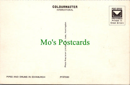Scotland Postcard - Pipes and Drums in Edinburgh SW12253