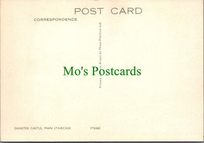 Somerset Postcard - Dunster Castle Main Staircase  SW12293