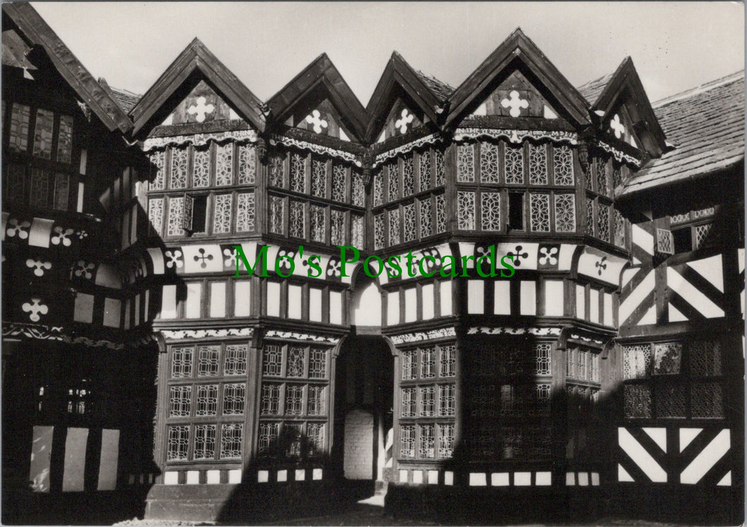 Cheshire Postcard - Little Moreton Hall, Courtyard Bay Windows SW12120