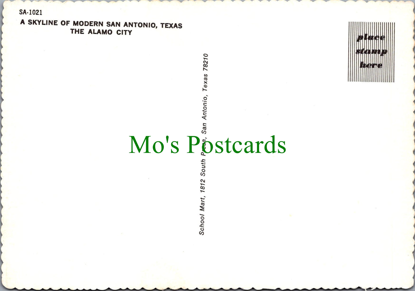 America Postcard - Skyline of San Antonio, Texas  SW12131