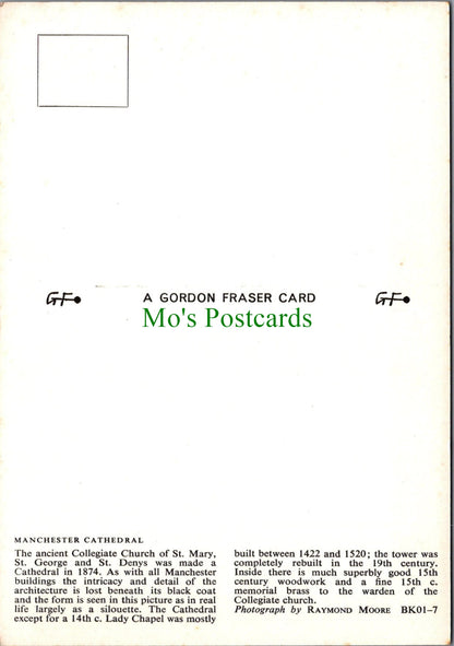 Lancashire Postcard - Manchester Cathedral  SW12165