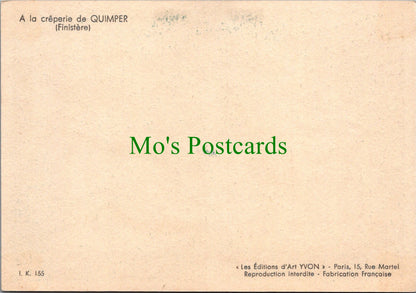 France Postcard - A La Creperie De Quimper, Finistere SW12176