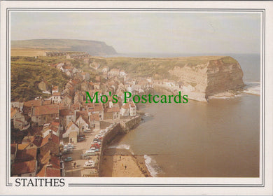 Yorkshire Postcard - Aerial View of Staithes  SW12199