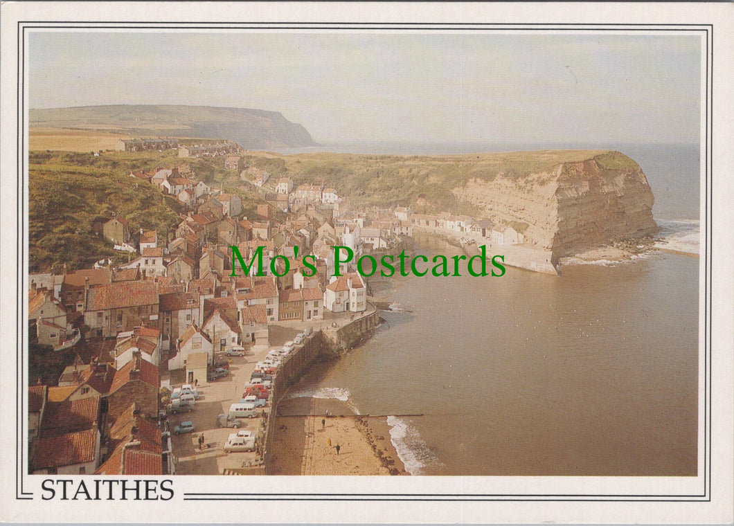 Yorkshire Postcard - Aerial View of Staithes  SW12199