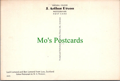 Scotland Postcard - Loch Lomond and Ben Lomond From Luss SW12220