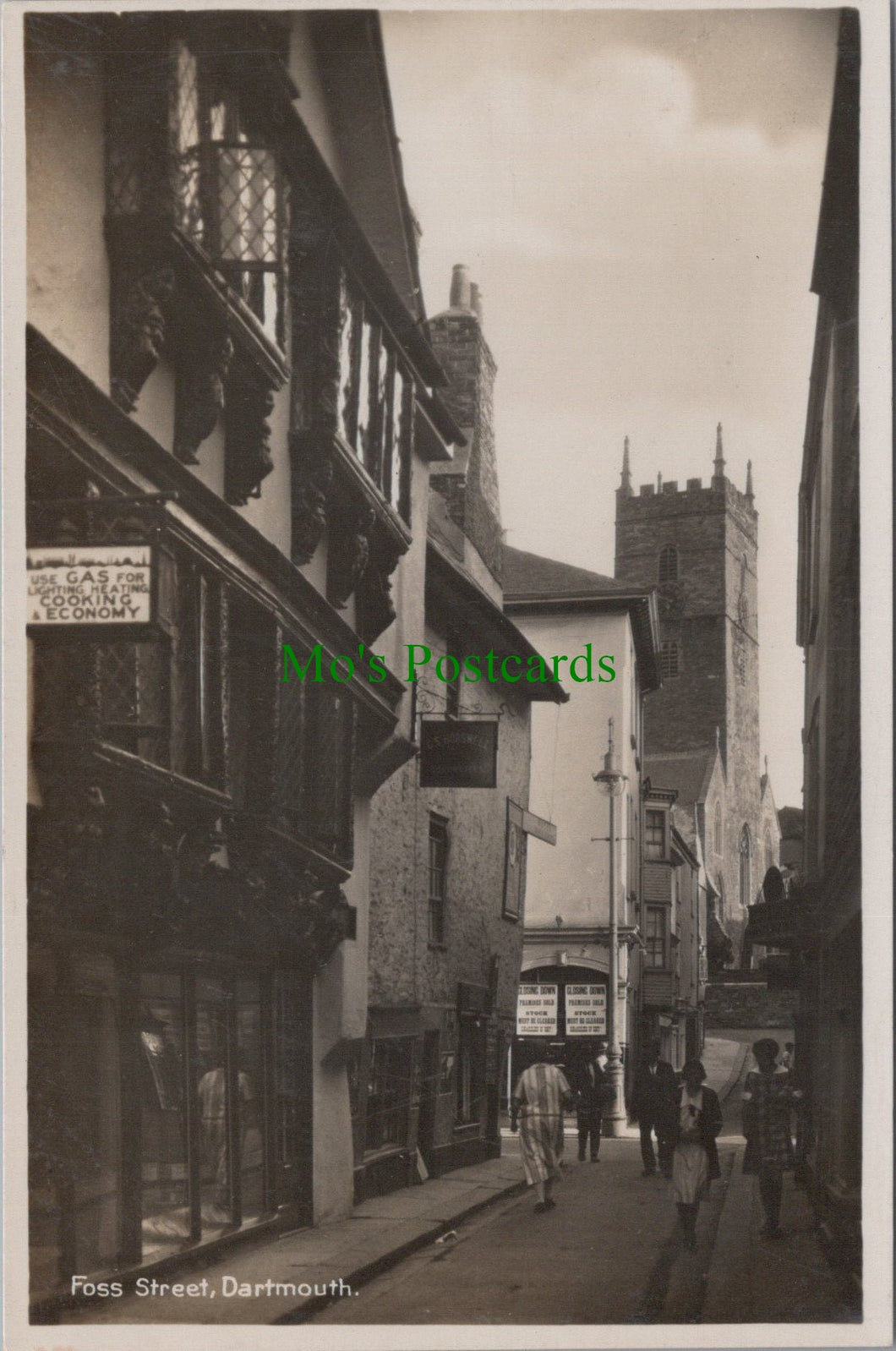 Devon Postcard - Dartmouth, Foss Street   SW12746
