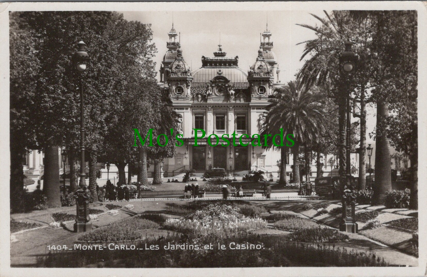 Monaco Postcard - Monte-Carlo, Les Jardins Et Le Casino  SW12768