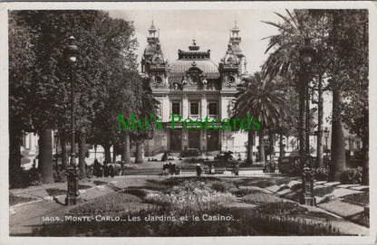 Monaco Postcard - Monte-Carlo, Les Jardins Et Le Casino  SW12768