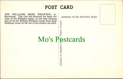 Devon Postcard - The Williams Arms, Wrafton, Nr Barnstaple  SW12787