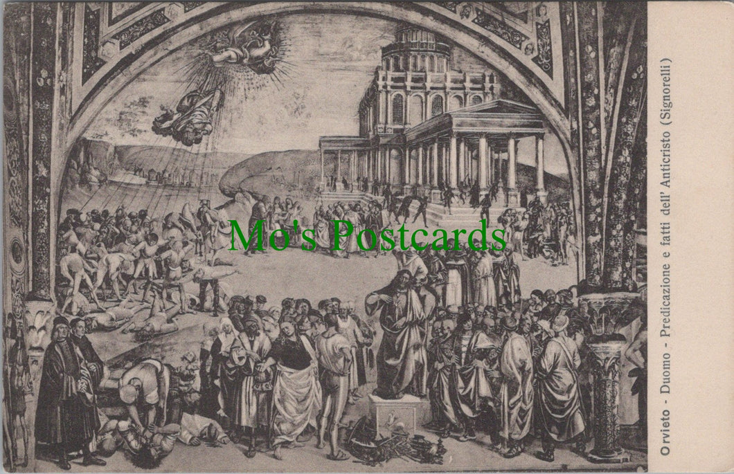 Italy Postcard - Orvieto, Duomo, Predicazione e Fatti Dell' Anticristo  SW12792