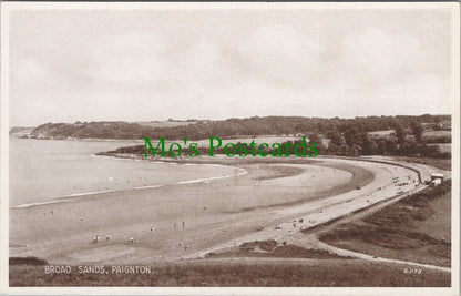 Devon Postcard - Broad Sands, Paignton  SW12960