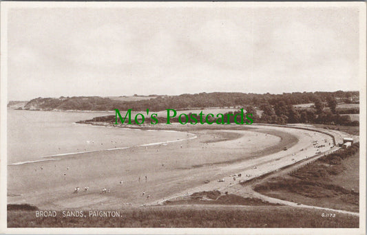 Devon Postcard - Broad Sands, Paignton  SW12960