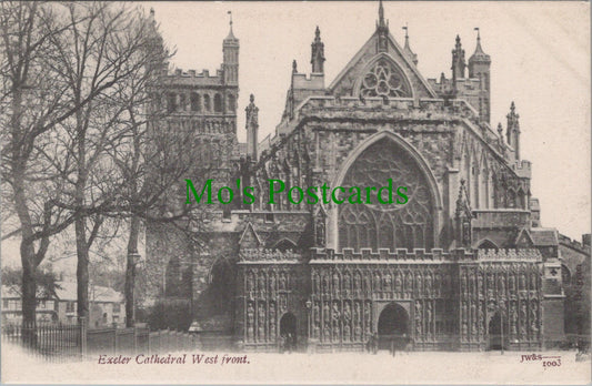 Devon Postcard - Exeter Cathedral, The West Front   SW12962