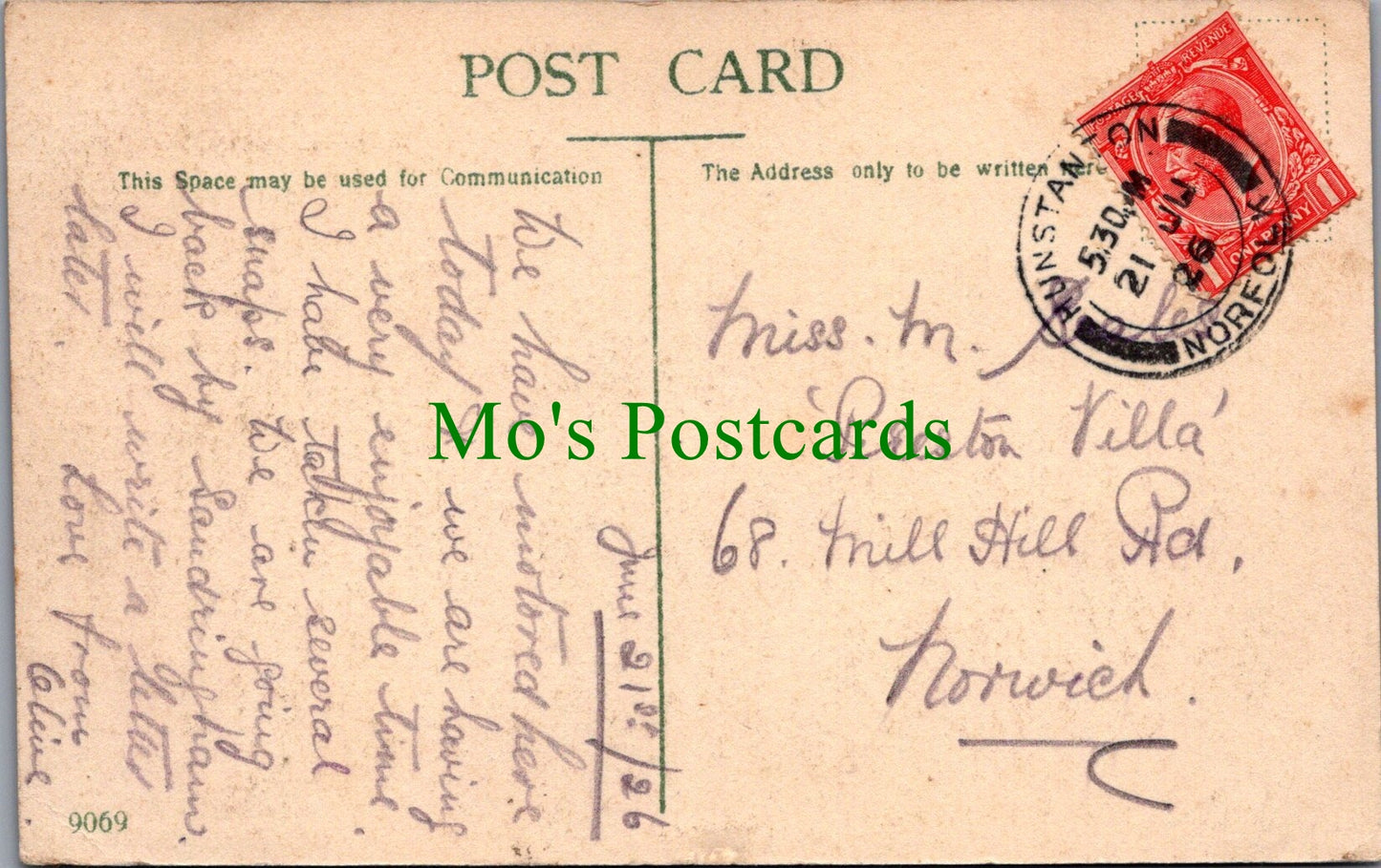 Norfolk Postcard - Hunstanton Promenade and Shelters  SW12975