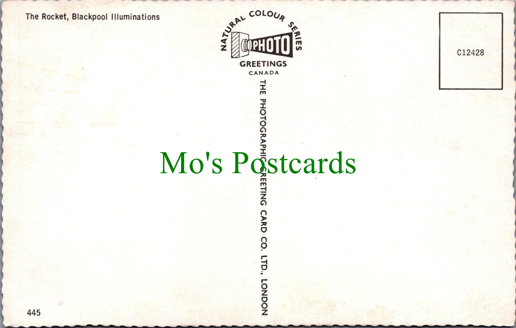 Lancashire Postcard - Blackpool Illuminations, The Rocket  SW12978