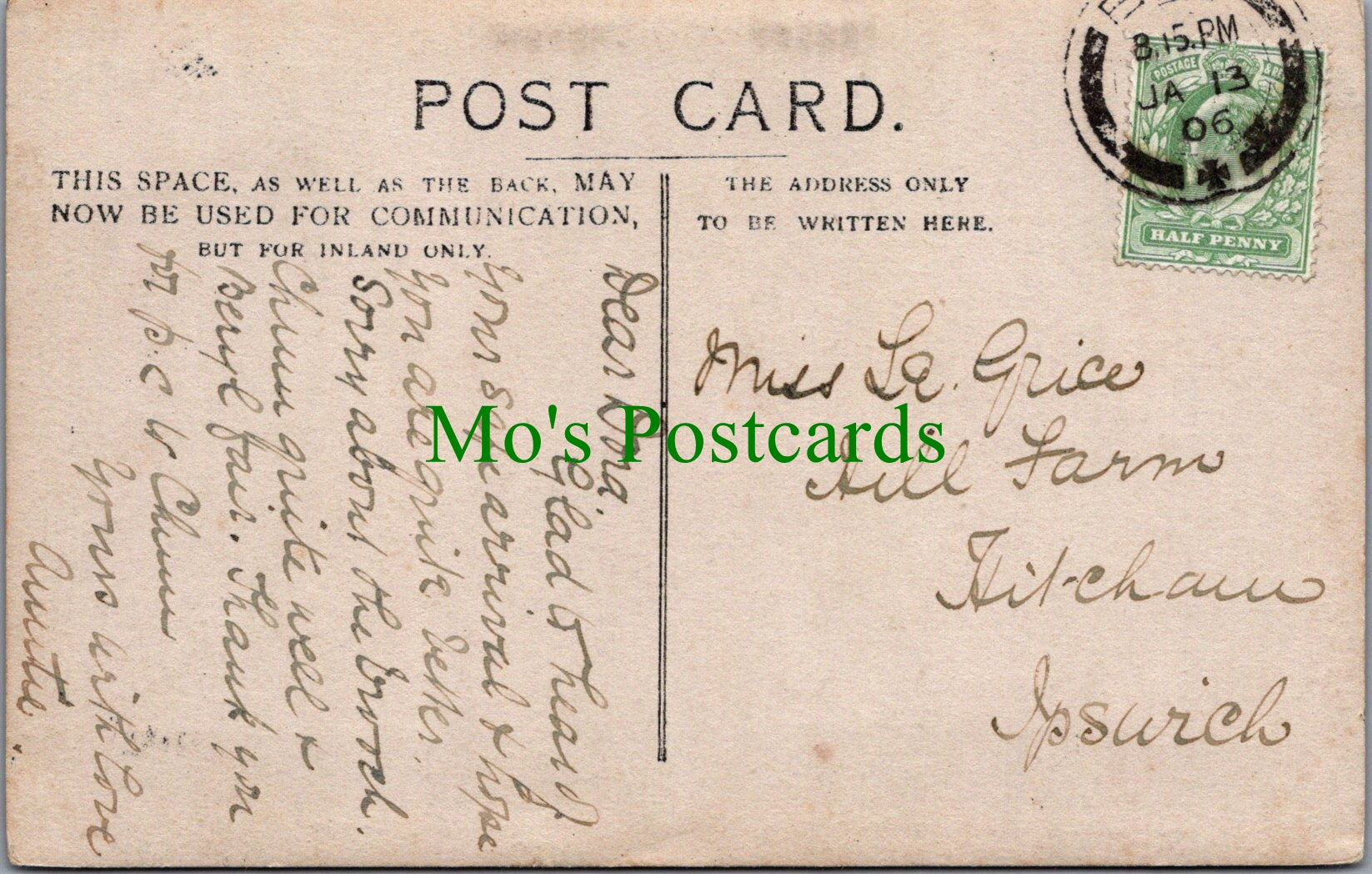 Suffolk Postcard? - Children Outside a Detached House. Possibly Eye Village SW12987