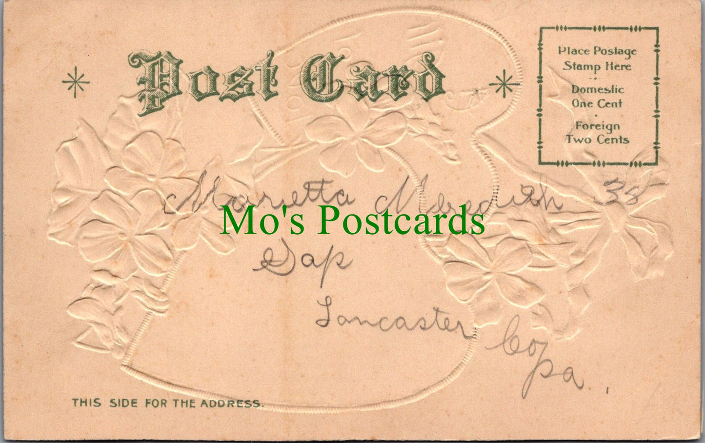 Embossed Greetings Postcard - A Gift of Love, Friendship  SW13034
