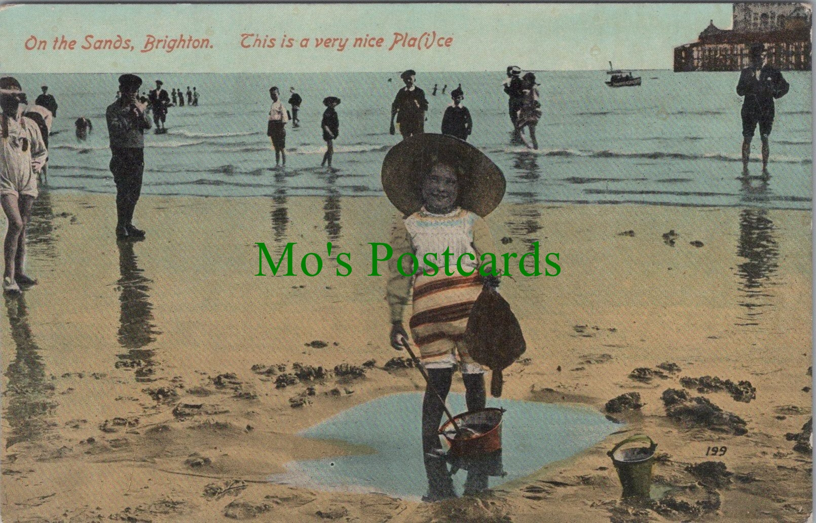 Sussex Postcard - Brighton, On The Sands  SW13035